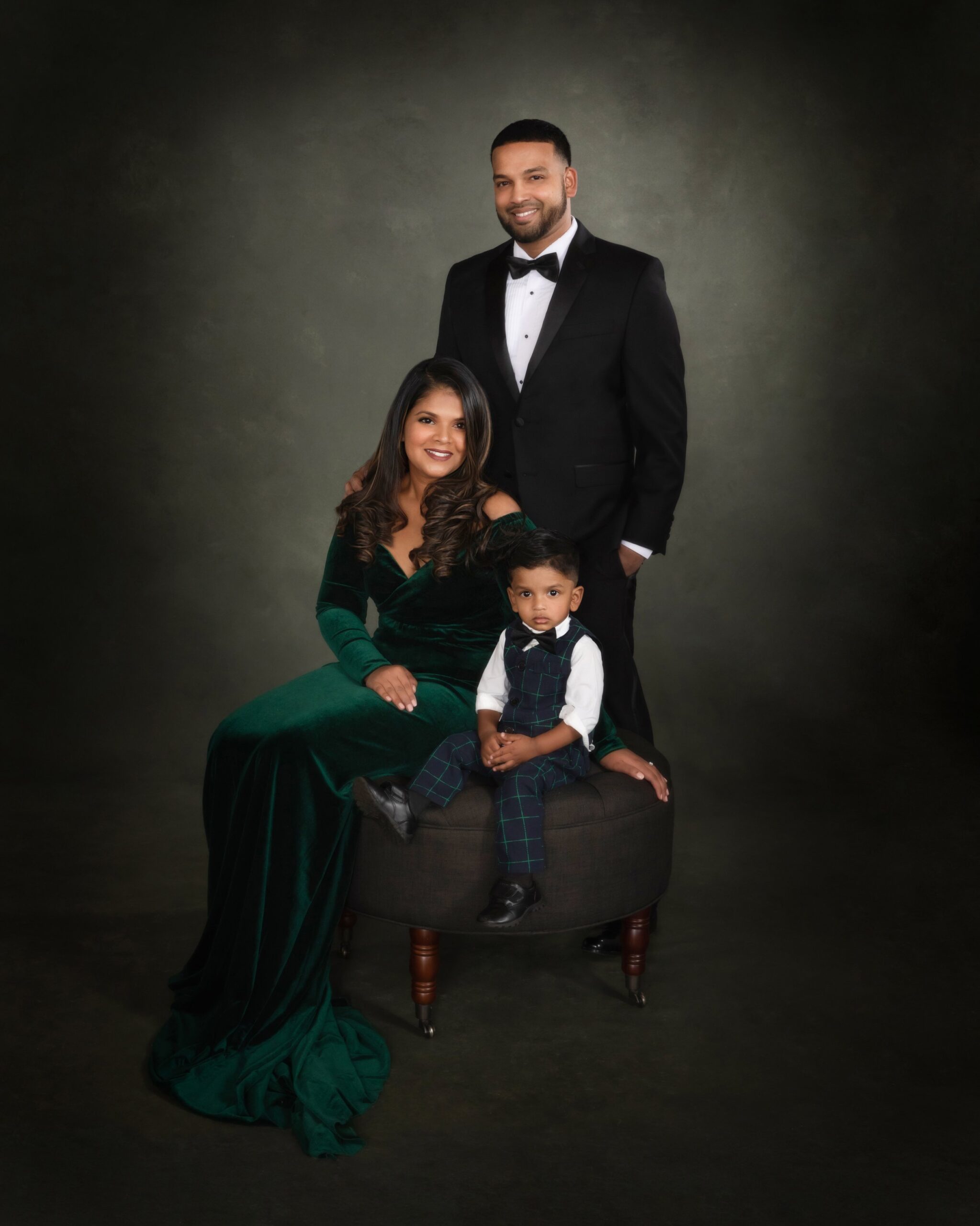 Emerald Tartan Family Portrait