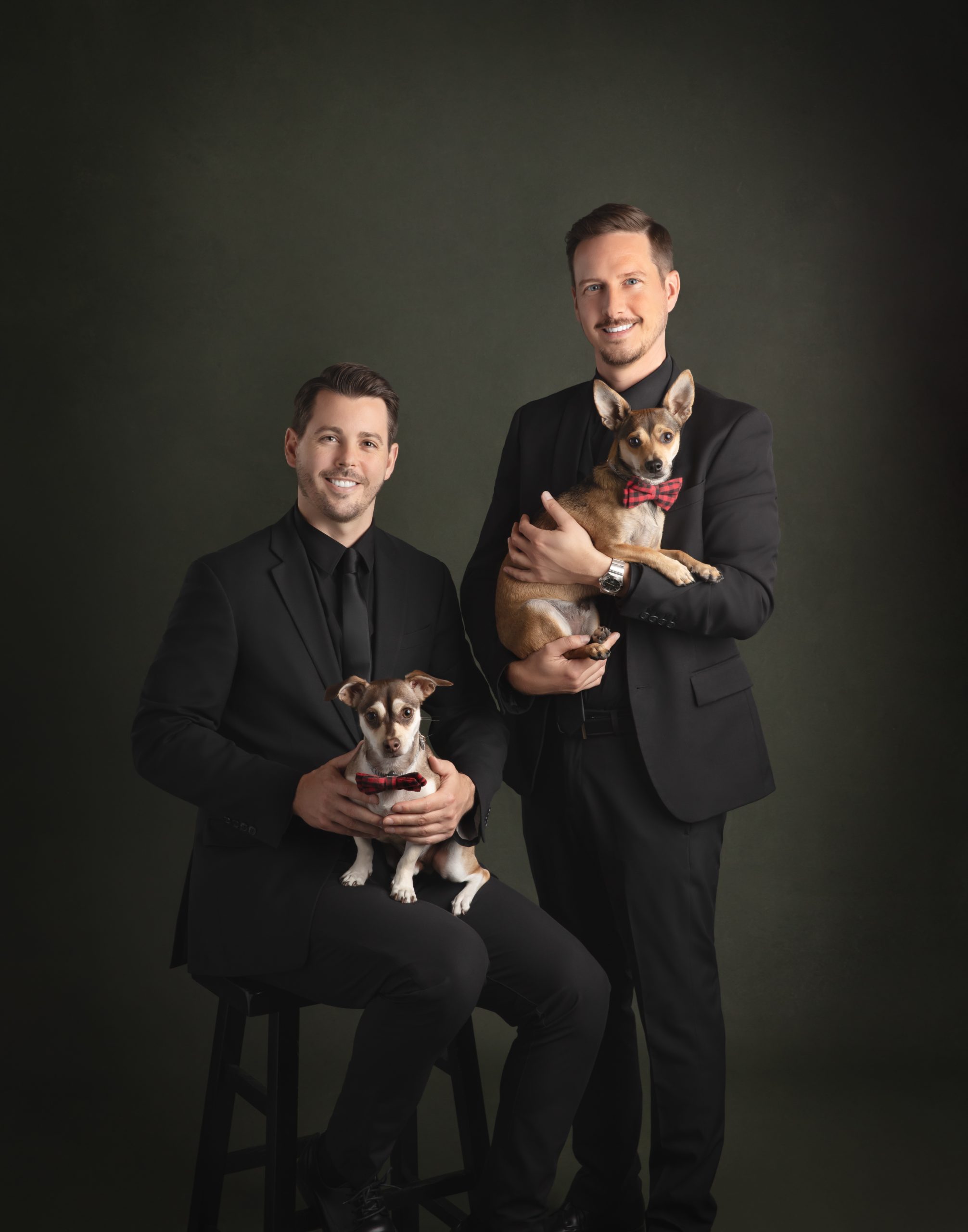 Black Bow-Tie Pet Portrait